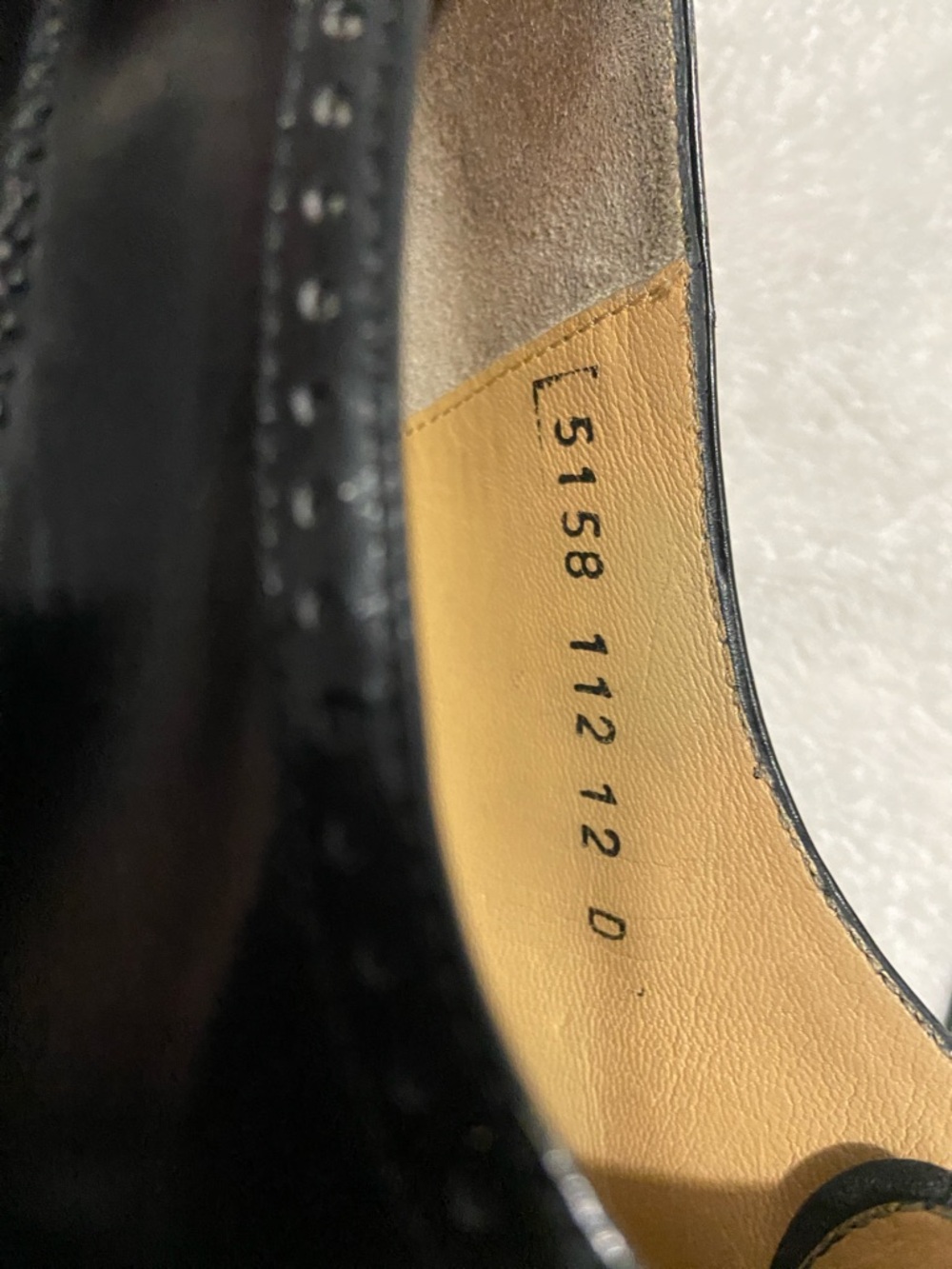 Salvatore Ferragamo Black leather Brogue Oxfords - Picture 6 of 10